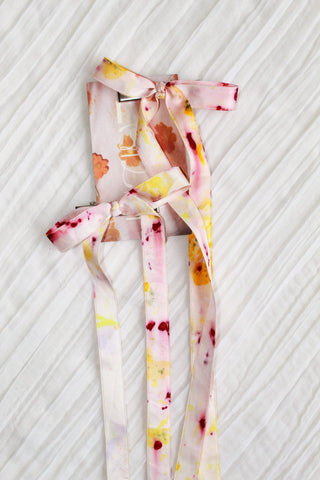 Silk Bow Clips - Thick Ribbon