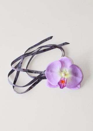 Purple Orchid Choker