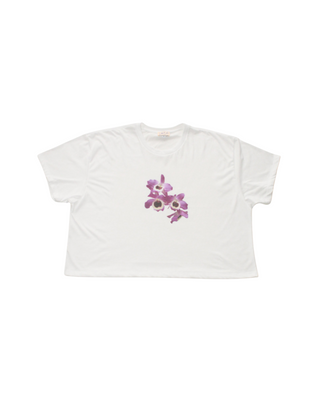 Purple Orchid Crop Tee (3X)