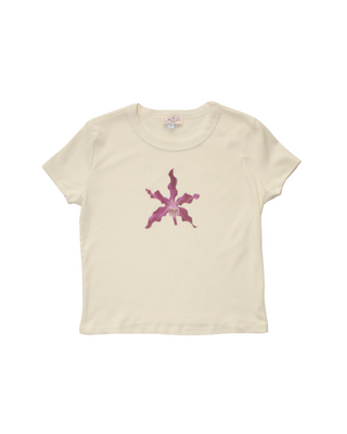 Wavy Orchid Short Sleeve Baby Tee (XS - 2X)