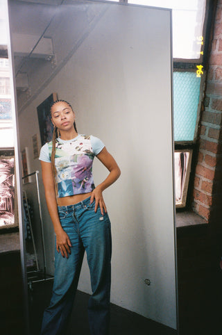 Orchid Collage Short Sleeve Baby Tee (XS - 4X) PRESALE