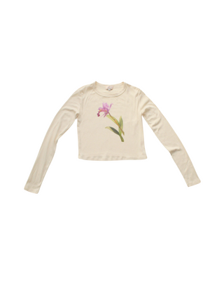 Pink Orchid Long Sleeve Baby Tee (XS - 2X)