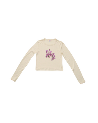 Purple Orchid Long Sleeve Baby Tee (XS - 2X)