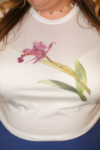 Pink Orchid Crop Tee (3X)