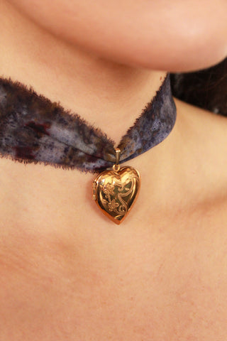 Large Heart Locket Necklace