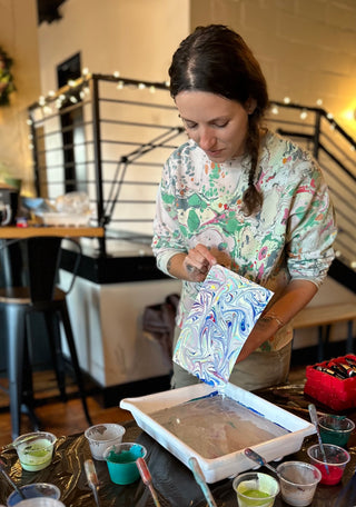 Paper Marbling with Claire Reynes (February 13th Class)