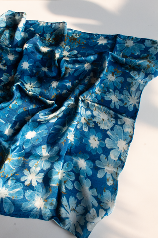 Cyanotype Silk Scarf
