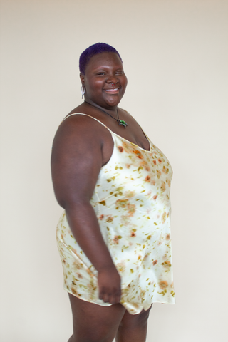 Short Silk Slip Dress - Cosmo (XXS - 4X)