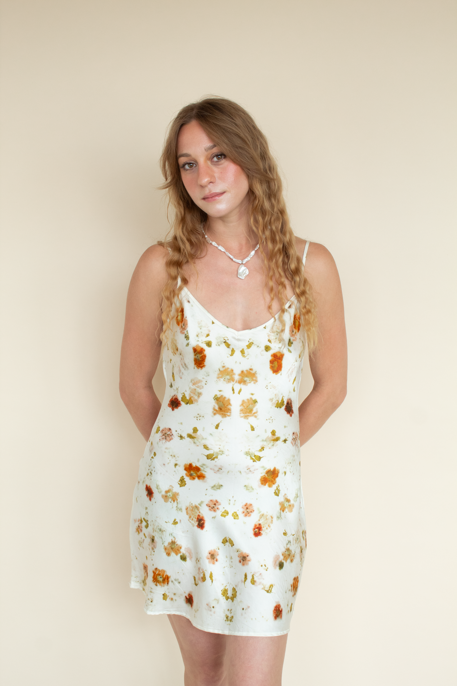 xxs slip dress RSQ Womens - Blue Short Silk Slip Dress -