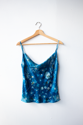 Silk Tank Top - TNT Cyanotype Collab  (M)