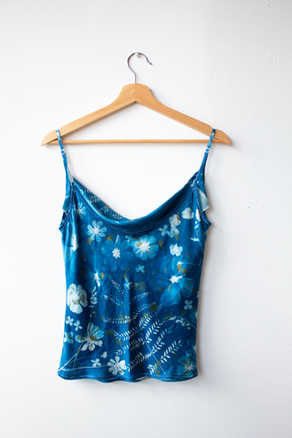 Silk Tank Top - TNT Cyanotype Collab  (M)