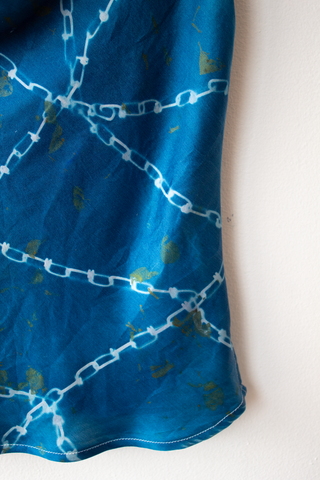 Silk Tank Top - TNT Cyanotype Collab  (XS)