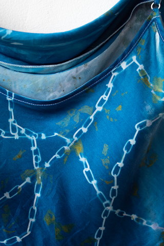 Silk Tank Top - TNT Cyanotype Collab  (XS)