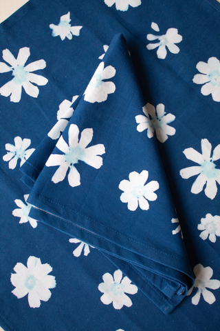 Cyanotype Flower Napkin Set