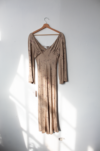 S Long Silk Slip Dress - sample sale