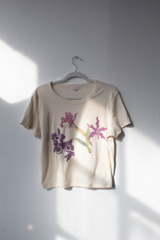 2X - Short Sleeve Orchid Baby Tee - sample sale