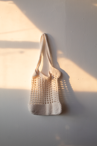 Crochet Cotton Tote - sample sale