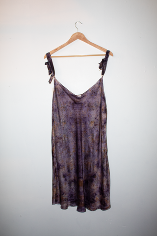 3X - Short Silk Slip Dress - Moody Rose - sample sale