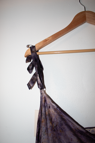 3X - Short Silk Slip Dress - Moody Rose - sample sale