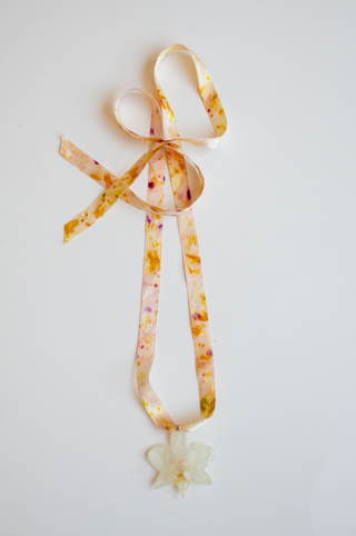 3-D Real Orchid Necklace