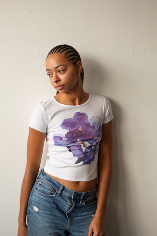 Violet Orchid Short Sleeve Baby Tee (XS - 4X) PRESALE