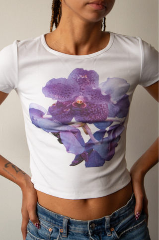 Violet Orchid Short Sleeve Baby Tee (XS - 4X) PRESALE