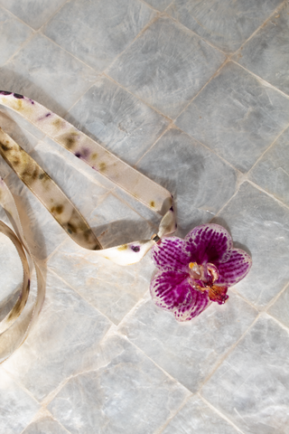 3-D Real Orchid Necklace