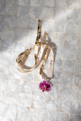 3-D Real Orchid Necklace