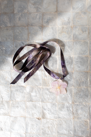 3-D Real Orchid Necklace